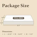 Full Metal Bed Frame with Storage, Brown, view 2